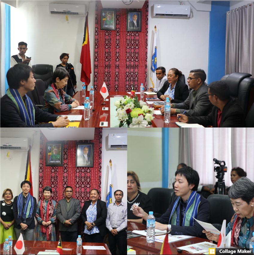 MINISTRU EDUKASAUN INTERINO HALA'O ENKONTRU HO FUNDASAUN JAPAUN KO’ALIA KONA BA PROGRAMA APOIU FORMASAUN LINGUA JAPAUN IHA ESKOLA SIRA